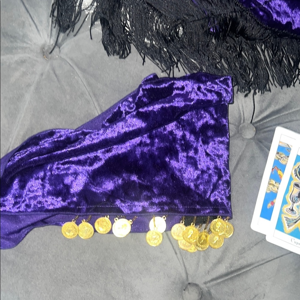 Rosie Palm Reader Costume with Cards - Picture 10 of 11